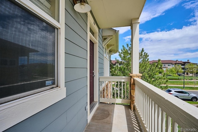 view of balcony