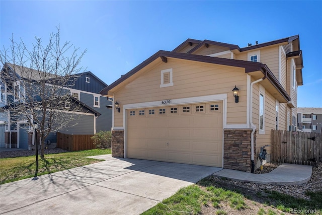 6370 Twilight Ave, Firestone, CO 80504 - craftsman inspired home with stone siding and driveway