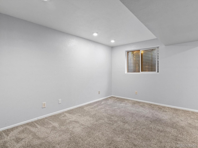 1714 W 102nd Ave, Thornton, CO 80260 - carpeted spare room featuring baseboards and recessed lighting