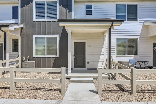 630 Apache Trl Unit D2, Ault, CO 80610 - doorway to property with board and batten siding