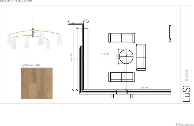 1253 S High St, Denver, CO 80210 - view of floor plan / room layout