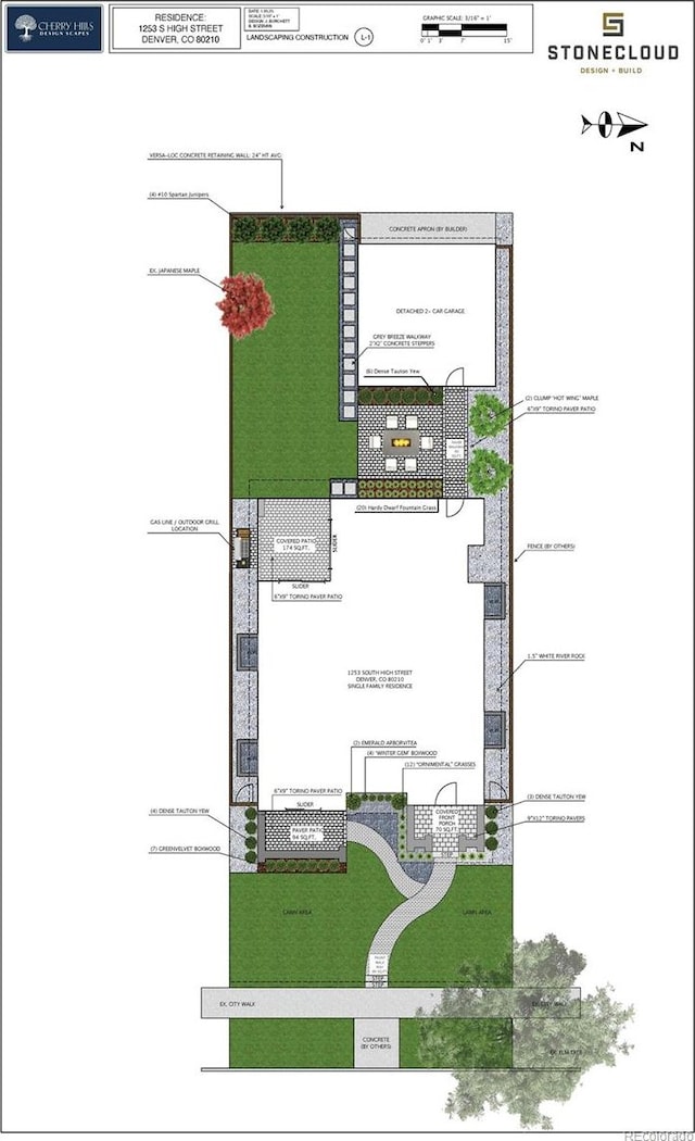 1253 S High St, Denver, CO 80210 - view of room layout