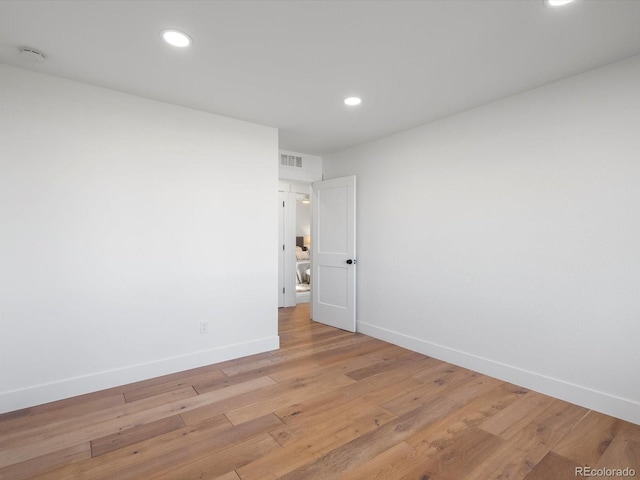 15229 Navajo St, Broomfield, CO 80023 - empty room featuring recessed lighting, light wood-style floors, and a smoke detector