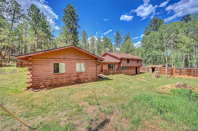 200 Rd P37, Bailey, CO 80421 - rear view of house featuring log exterior
