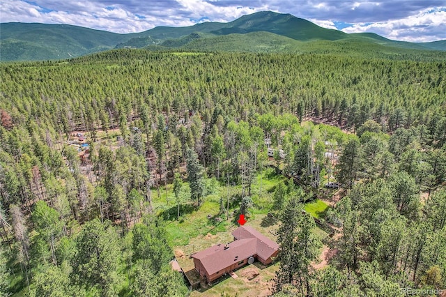 200 Rd P37, Bailey, CO 80421 - aerial view of a heavily wooded area and a mountain backdrop
