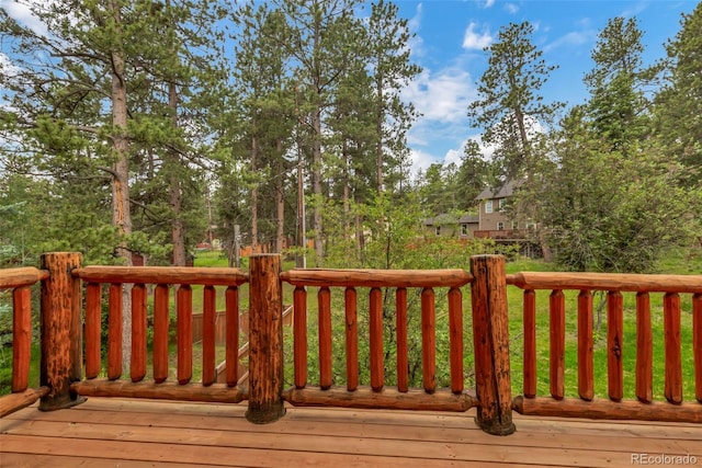 29090 Golf Way, Evergreen, CO 80439 - view of wooden terrace