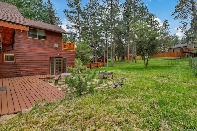 29090 Golf Way, Evergreen, CO 80439 - view of yard with a wooden deck