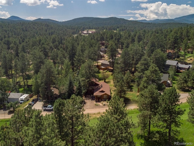 29090 Golf Way, Evergreen, CO 80439 - bird's eye view of a forest and a mountain backdrop