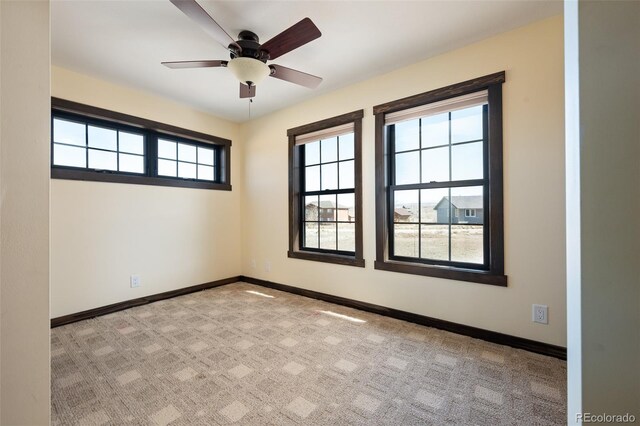 127 Silver Sage Rd, Granby, CO 80446 - carpeted spare room with baseboards and ceiling fan