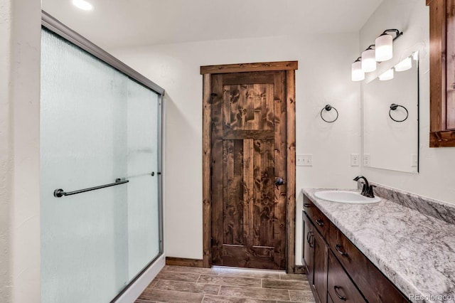 4513 County Road 323, Westcliffe, CO 81252 - full bath with vanity and a shower stall