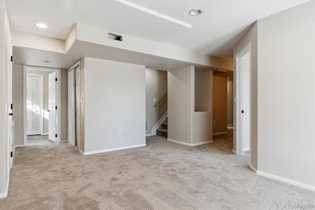 view of carpeted empty room