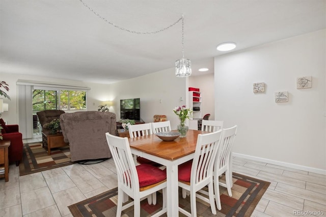 view of dining room