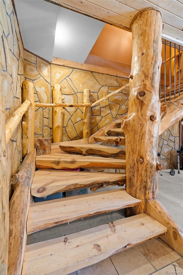 14552 Timber Valley Dr, Weston, CO 81091 - view of staircase