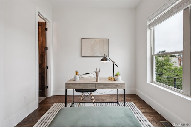 1024 W 8th Ave, Denver, CO 80204 - office space with baseboards and dark wood-type flooring