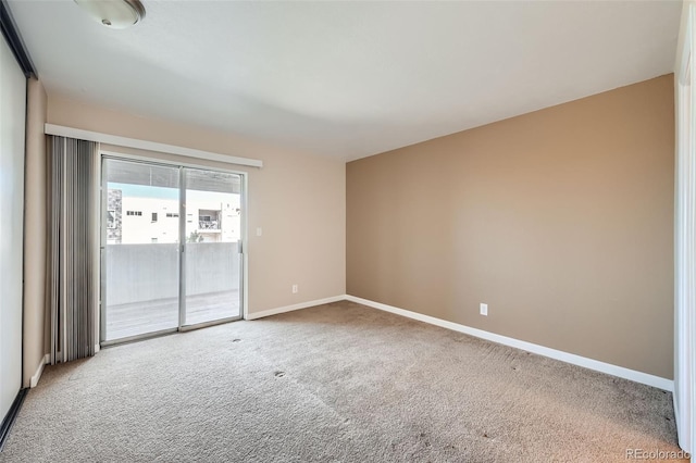 view of carpeted empty room