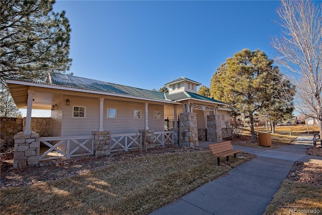 16873 Boreas Ct, Parker, CO 80134 - view of front facade with a metal roof