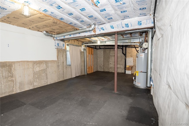 16873 Boreas Ct, Parker, CO 80134 - unfinished below grade area with gas water heater