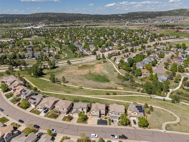 4194 Beautiful Cir, Castle Rock, CO 80109 - aerial view of property and surrounding area with nearby suburban area