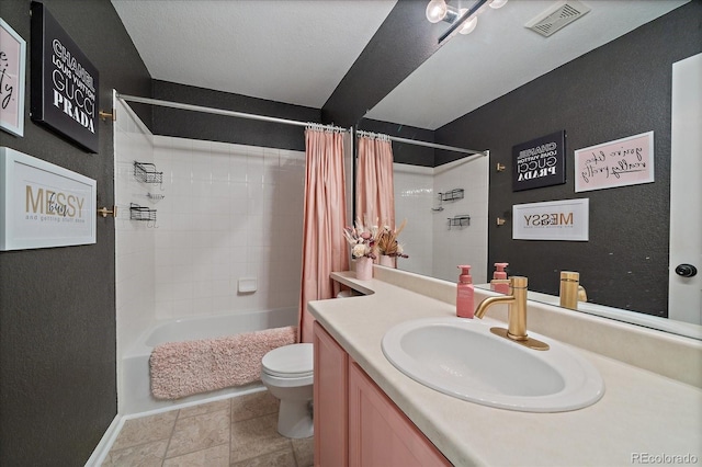 5107 Pasadena Way, Broomfield, CO 80023 - bathroom with vanity and shower / bathtub combination with curtain
