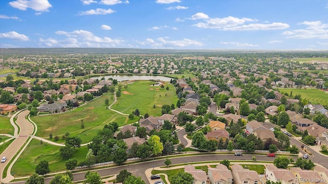 5107 Pasadena Way, Broomfield, CO 80023 - aerial perspective of suburban area with a large body of water and a local golf course