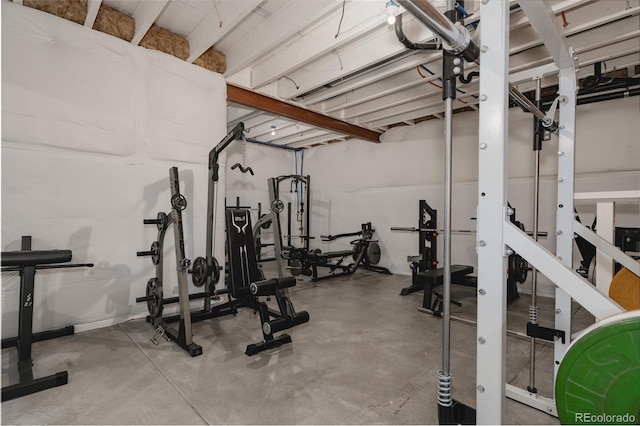 view of exercise room