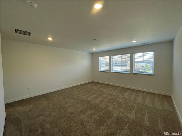 4598 Windmill Dr, Brighton, CO 80601 - carpeted empty room with recessed lighting and a smoke detector