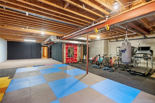 5350 S Marshall St, Littleton, CO 80123 - workout room featuring tile patterned floors