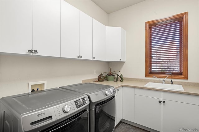 5350 S Marshall St, Littleton, CO 80123 - laundry area with separate washer and dryer and cabinet space
