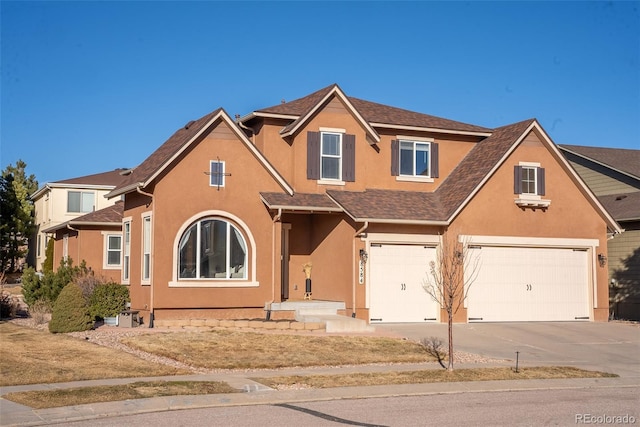 front facade featuring a garage