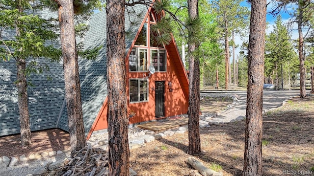 16495 Mt Princeton Rd, Buena Vista, CO 81211 - view of side of home with roof with shingles