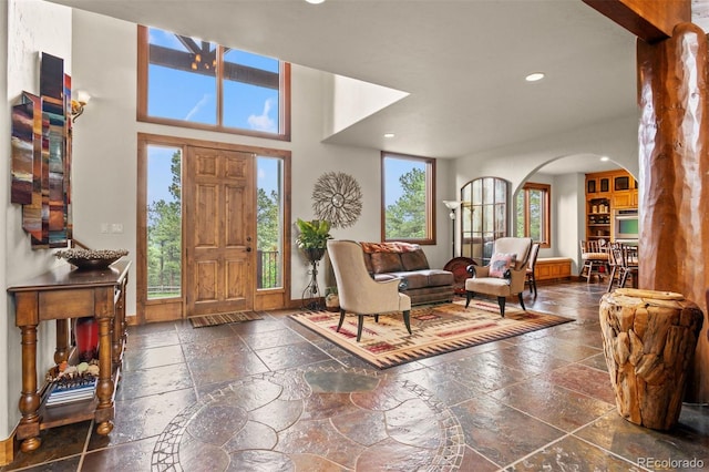 entryway with plenty of natural light