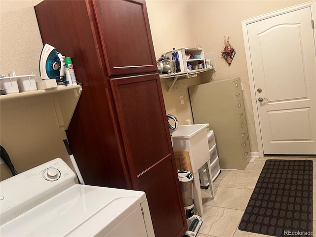 washroom featuring washer / clothes dryer