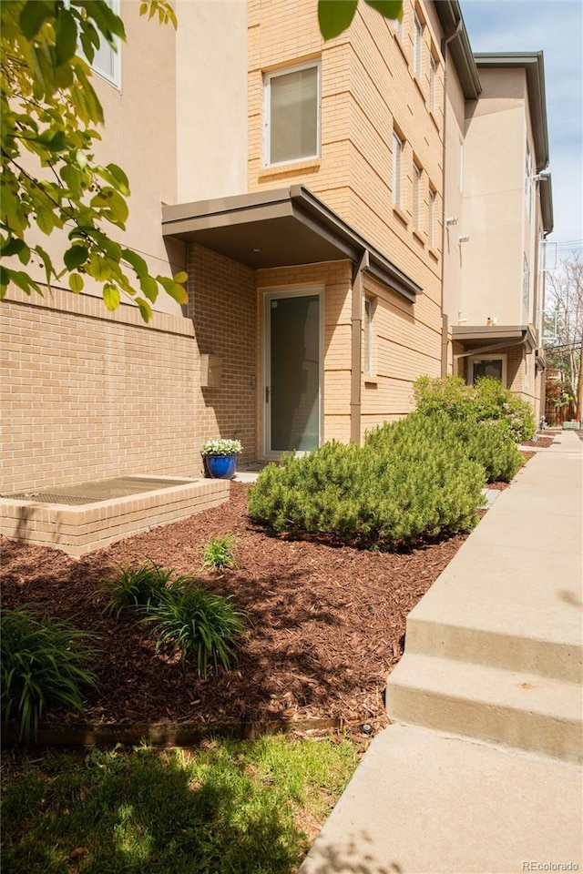 2314 S University Blvd, Denver, CO 80210 - entrance to property with brick siding