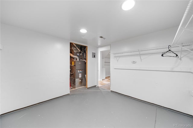 19398 E Eastman Pl, Aurora, CO 80013 - finished below grade area featuring recessed lighting and heating unit
