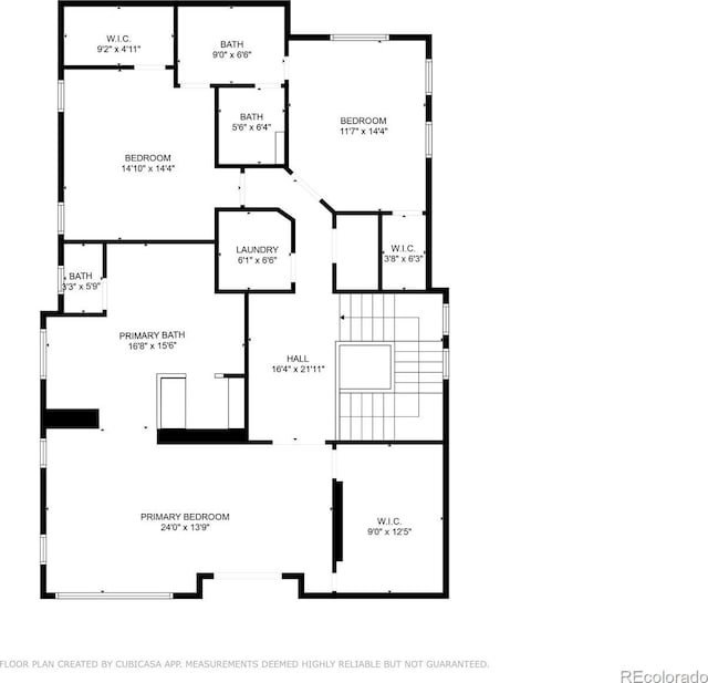 1344 S Saint Paul St, Denver, CO 80210 - view of home floor plan