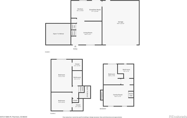 5372 E 108th Pl, Thornton, CO 80233 - view of property floor plan