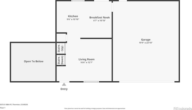 5372 E 108th Pl, Thornton, CO 80233 - view of home floor plan