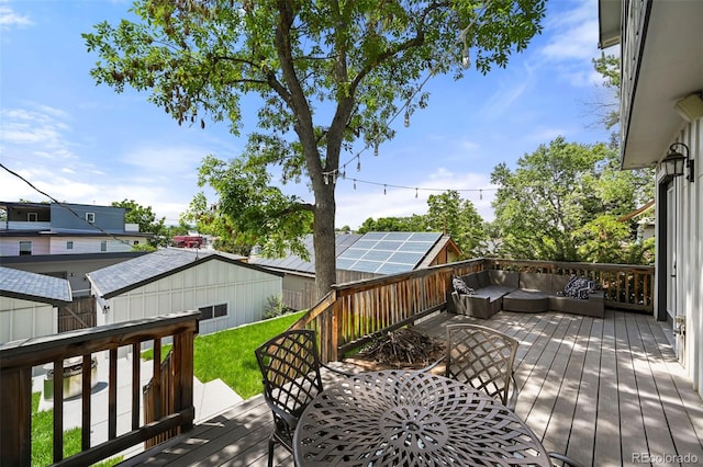 2805 S Sherman St, Englewood, CO 80113 - deck with an outdoor hangout area