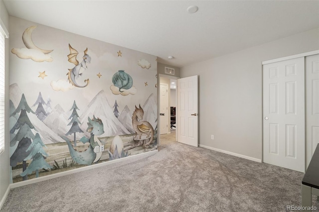 16369 Alberta Dr, Parker, CO 80134 - unfurnished bedroom featuring carpet, a closet, and baseboards