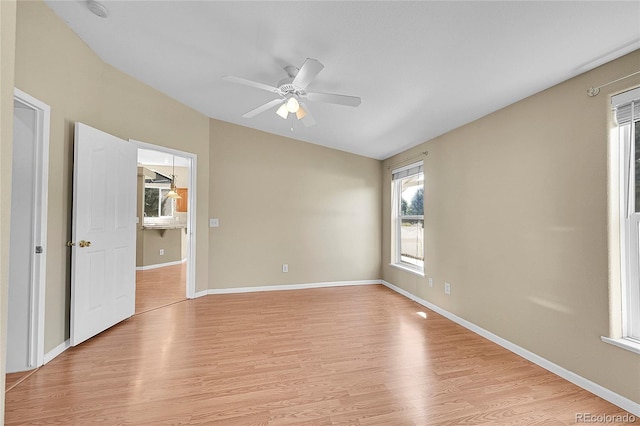 7870 Sunflower Grn Unit 151, Frederick, CO 80530 - unfurnished bedroom with light wood-type flooring, baseboards, and a ceiling fan