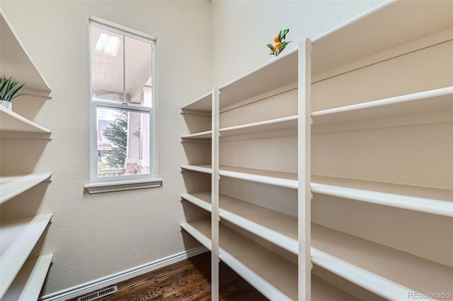 pantry featuring visible vents
