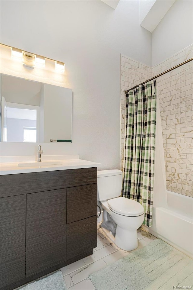 7373 E Iowa Ave Unit 1101, Denver, CO 80231 - full bathroom with toilet, shower / tub combo, and vanity