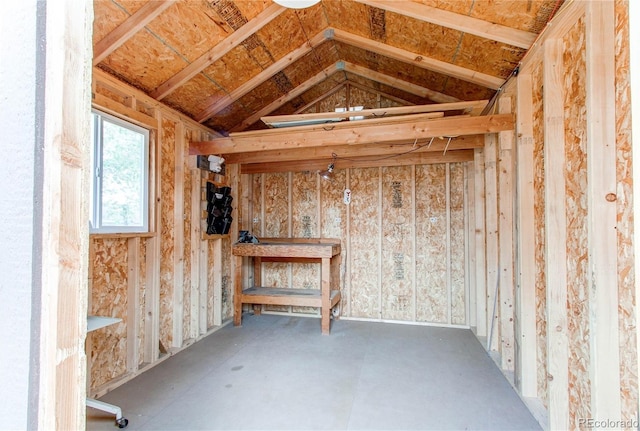 view of storage room
