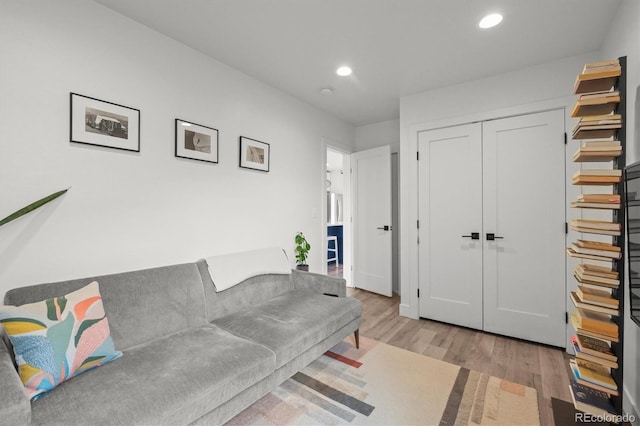 3317 W 37th Ave, Denver, CO 80211 - living room featuring wood finished floors and recessed lighting
