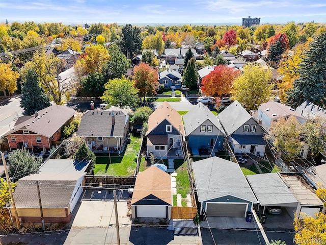 3317 W 37th Ave, Denver, CO 80211 - bird's eye view with a residential view