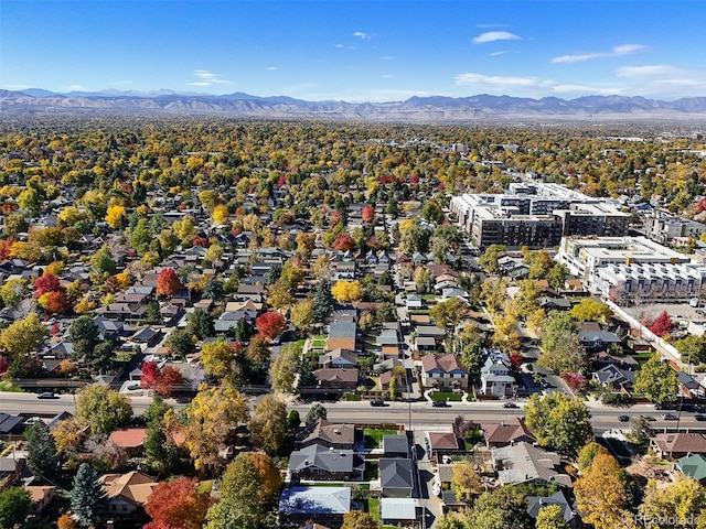 3317 W 37th Ave, Denver, CO 80211 - birds eye view of property featuring a mountain view and a residential view