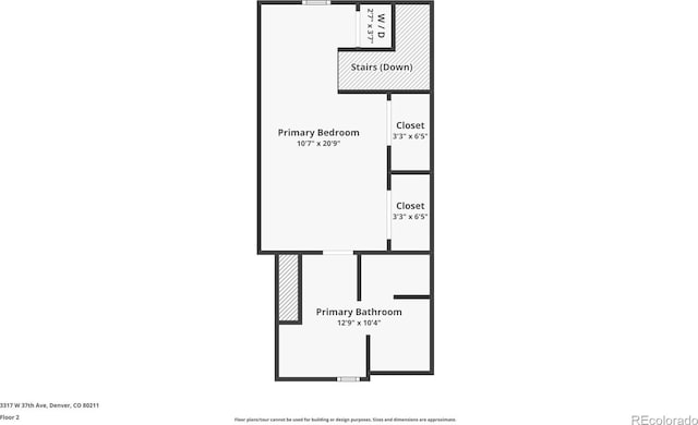 3317 W 37th Ave, Denver, CO 80211 - floor plan