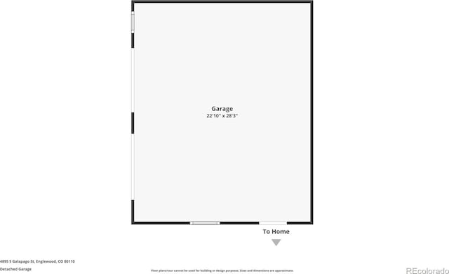 4895 S Galapago St, Englewood, CO 80110 - view of home floor plan
