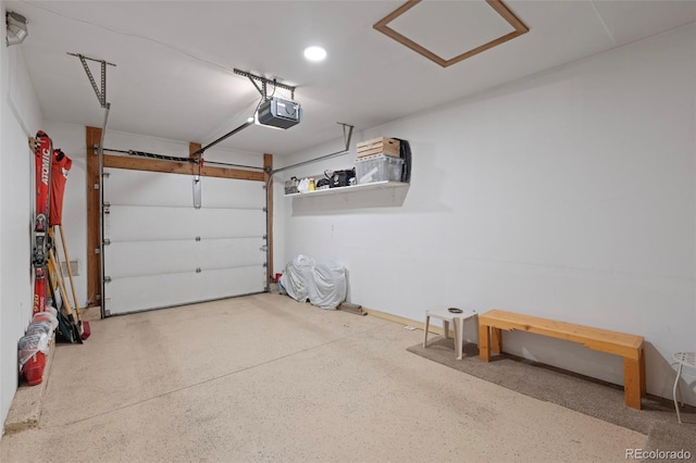 85 Lookout Ridge Dr, Dillon, CO 80435 - garage with a garage door opener and recessed lighting