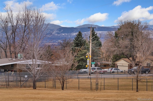 view of mountain feature